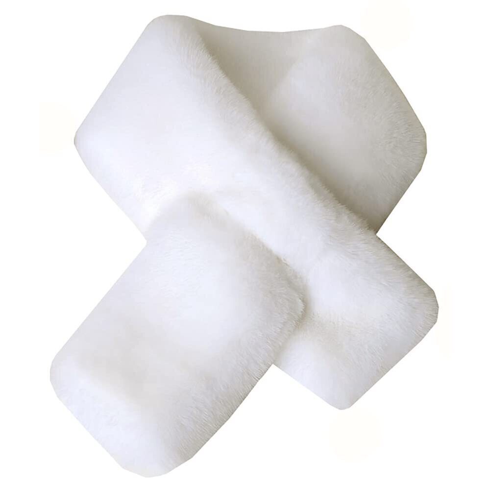 9499 Plush Scarf For Women Winter Furry Faux Fur Loophole Short
